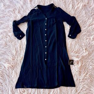 Black Button Down Dress